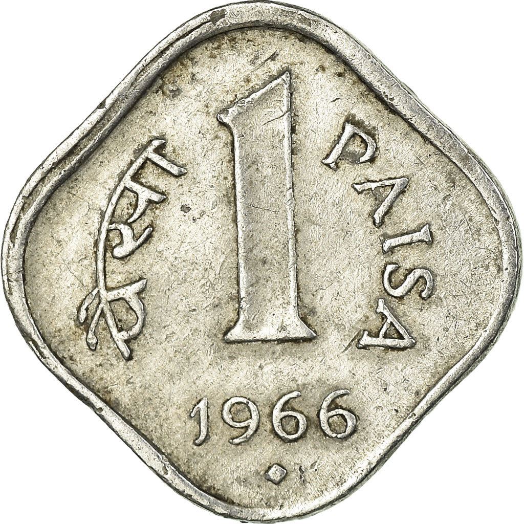 India | 1 Paisa Coin | Ashoka lion | Km:10 | 1965 - 1981