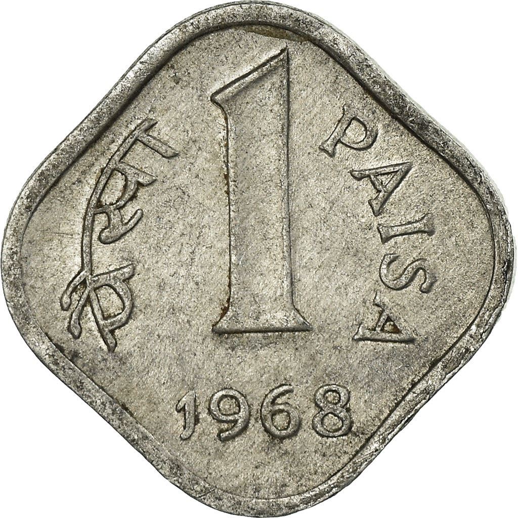 India | 1 Paisa Coin | Ashoka lion | Km:10 | 1965 - 1981