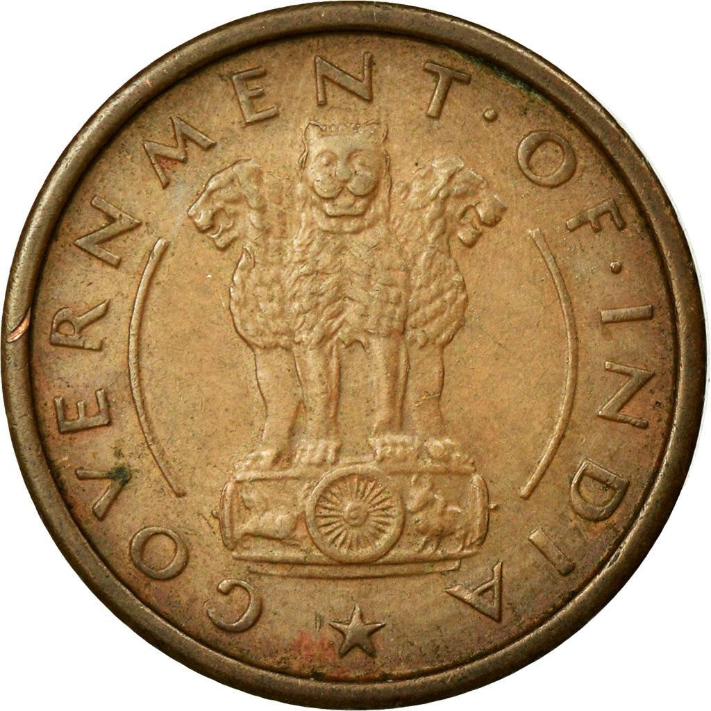 India | 1 Pice Coin | Horse | Km:1 | 1950 - 1955