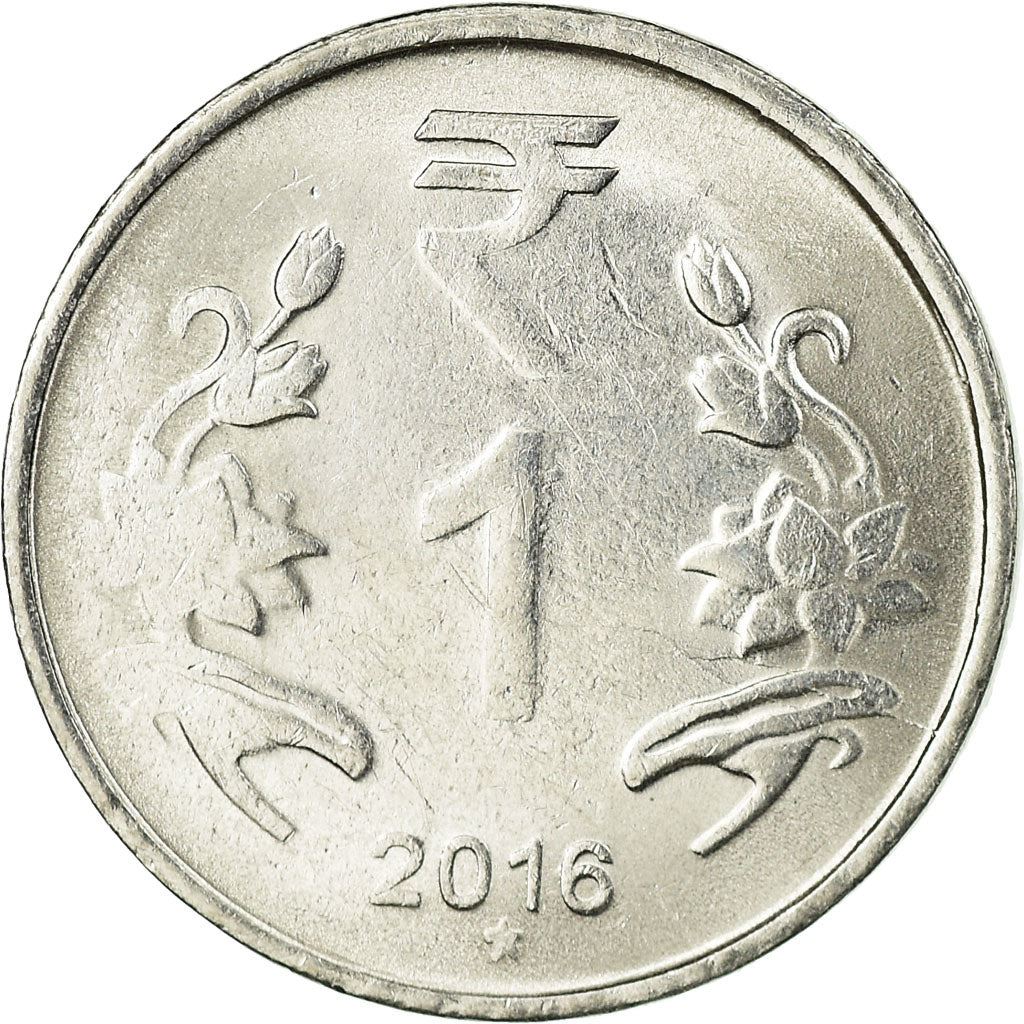 India | 1 Rupee Coin | Lotus flowers | Km:394 | 2011 - 2019