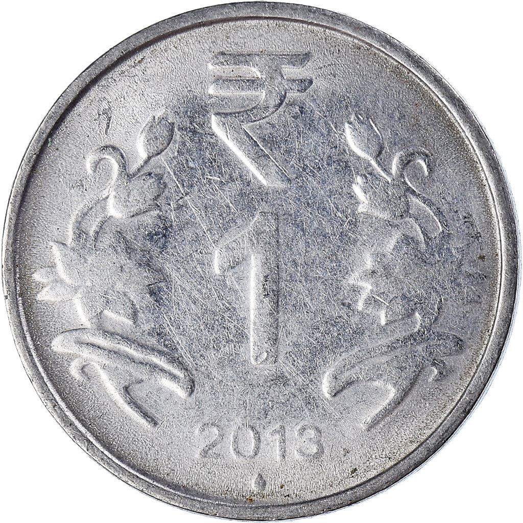 India | 1 Rupee Coin | Lotus flowers | Km:394 | 2011 - 2019