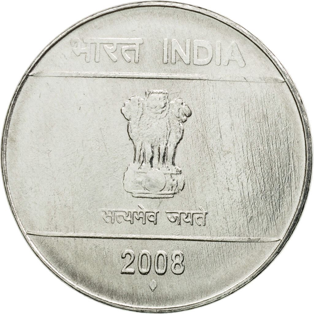 India | 1 Rupee Coin | Shikhara mudra | Km:331 | 2007 - 2011