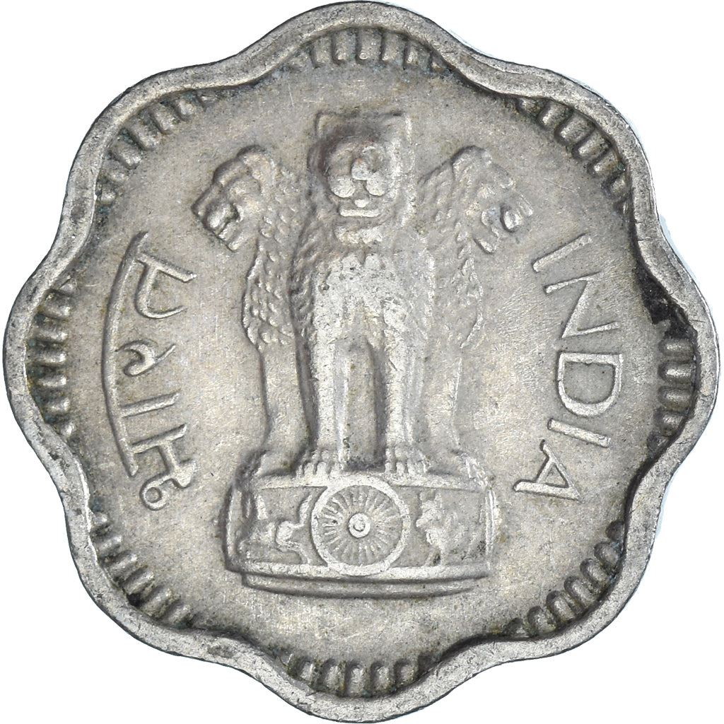 India | 10 Paise Coin | Ashoka lion | Km:25 | 1964 - 1967