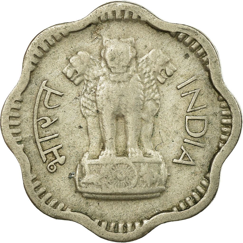 India | 10 Paise Coin | Ashoka lion | Km:25 | 1964 - 1967