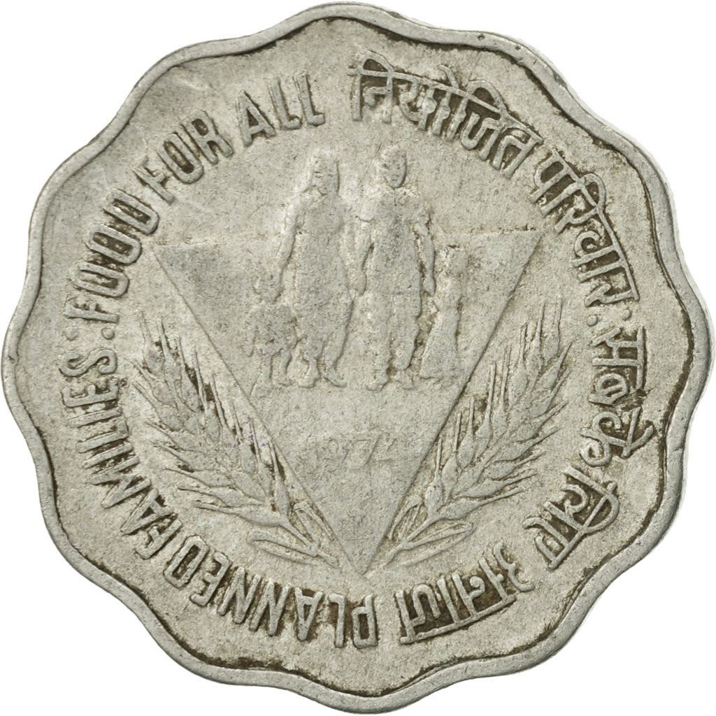 India | 10 Paise Coin | FAO | Km:28 | 1974