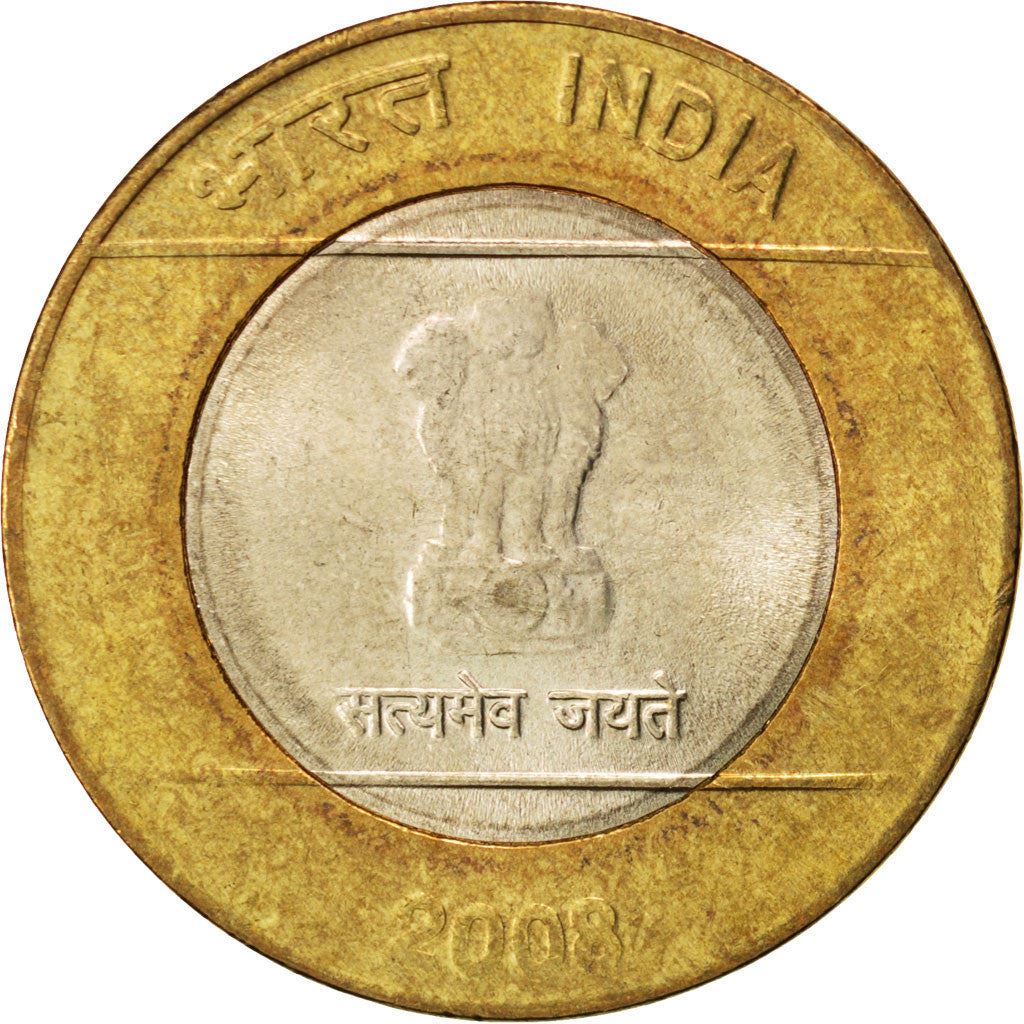 India | 10 Rupees Coin | Ashoka Lion | Km:363 | 2008 - 2010