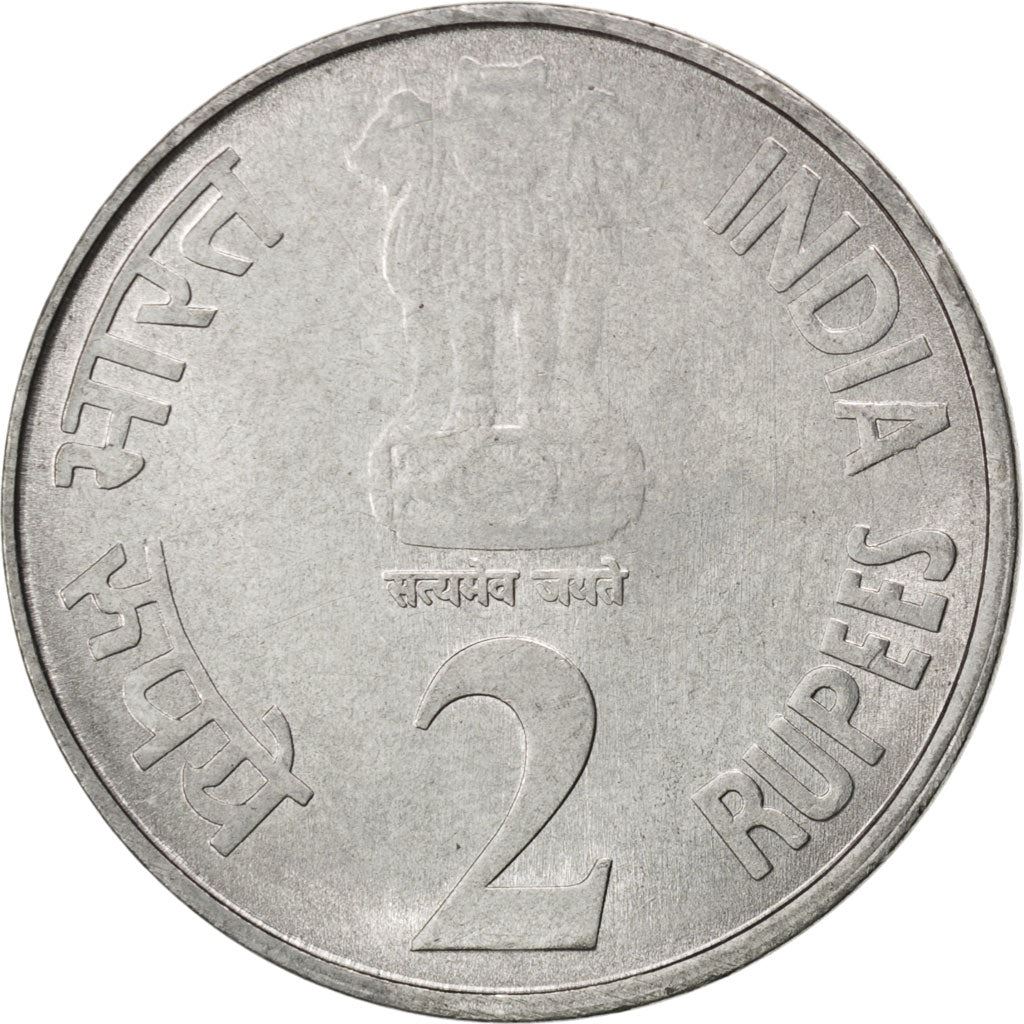 India | 2 Rupees Coin | Bengal Tiger | Km:386 | 2010