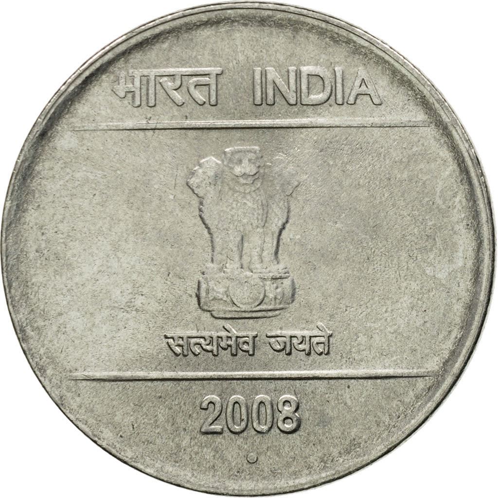 India | 2 Rupees Coin | Hasta Mudra | Km:327 | 2007 - 2011