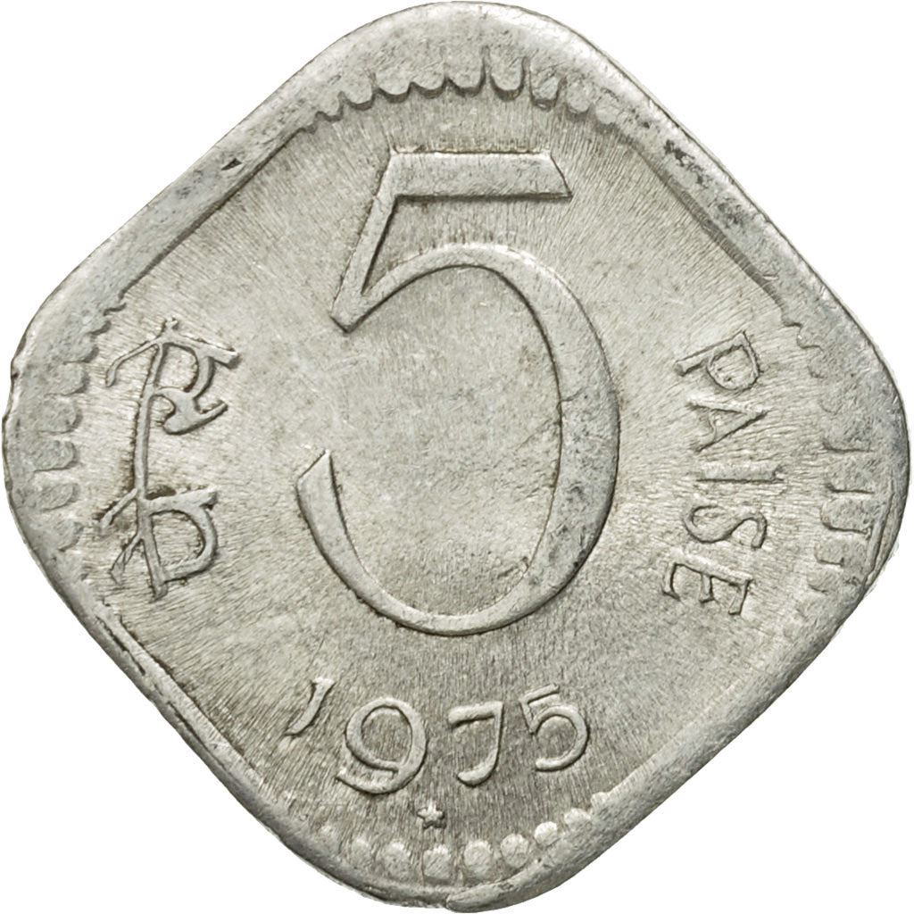 India | 5 Paise Coin | Ashoka Lion | Km:18 | 1972 - 1984