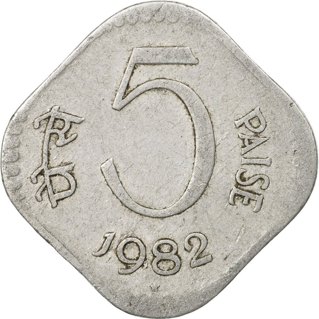 India | 5 Paise Coin | Ashoka Lion | Km:18 | 1972 - 1984