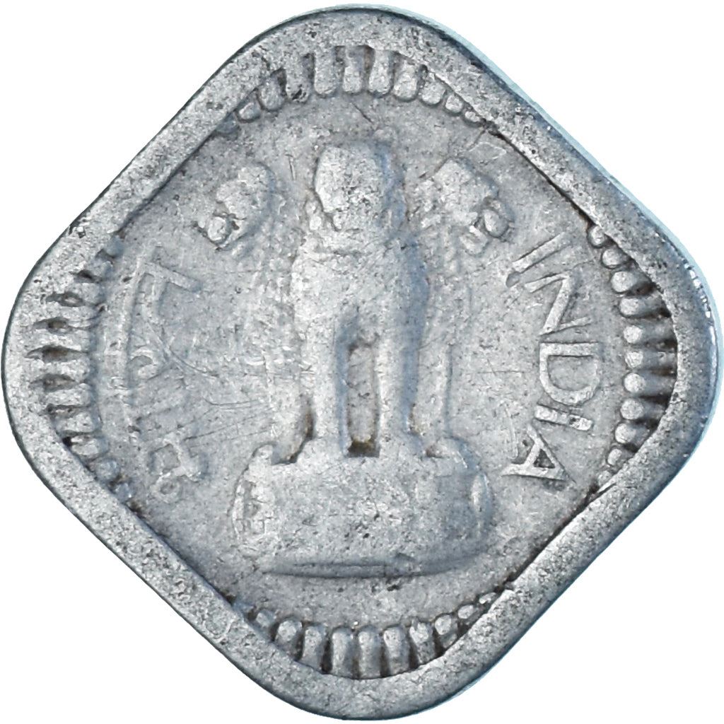 India | 5 Paise Coin | Ashoka lion | Km:18.1 | 1967