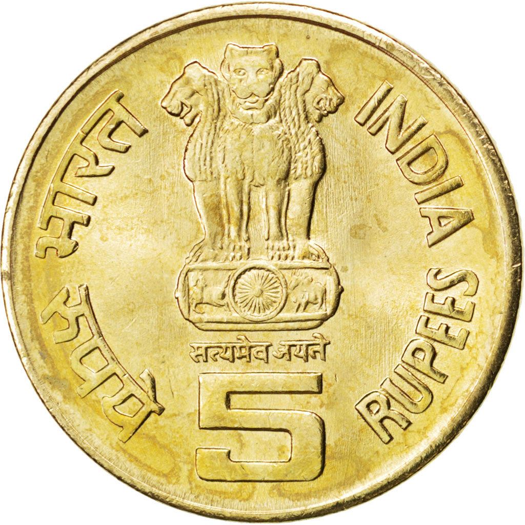 India | 5 Rupees Coin | C. Subramaniam | Km:377 | 2010