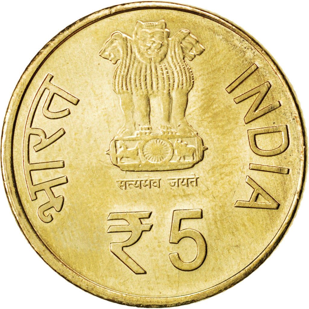 India | 5 Rupees Coin | Civil Aviation | Km:397 | 2011