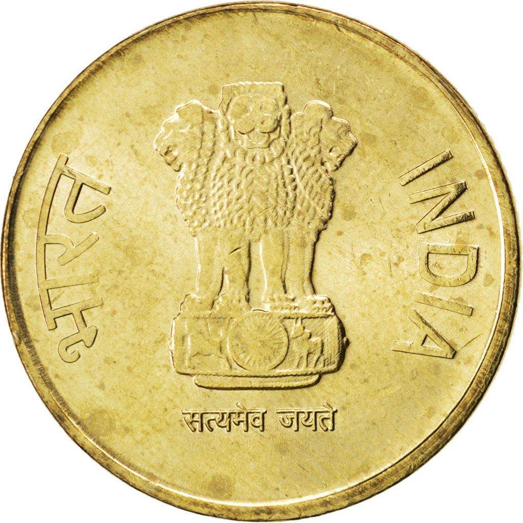 India | 5 Rupees Coin | Lotus flowers | Km:399 | 2011 - 2019