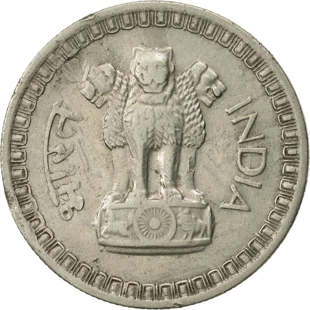 India | 50 Naye Paise Coin | Ashoka lion | Km:55 | 1960 - 1963