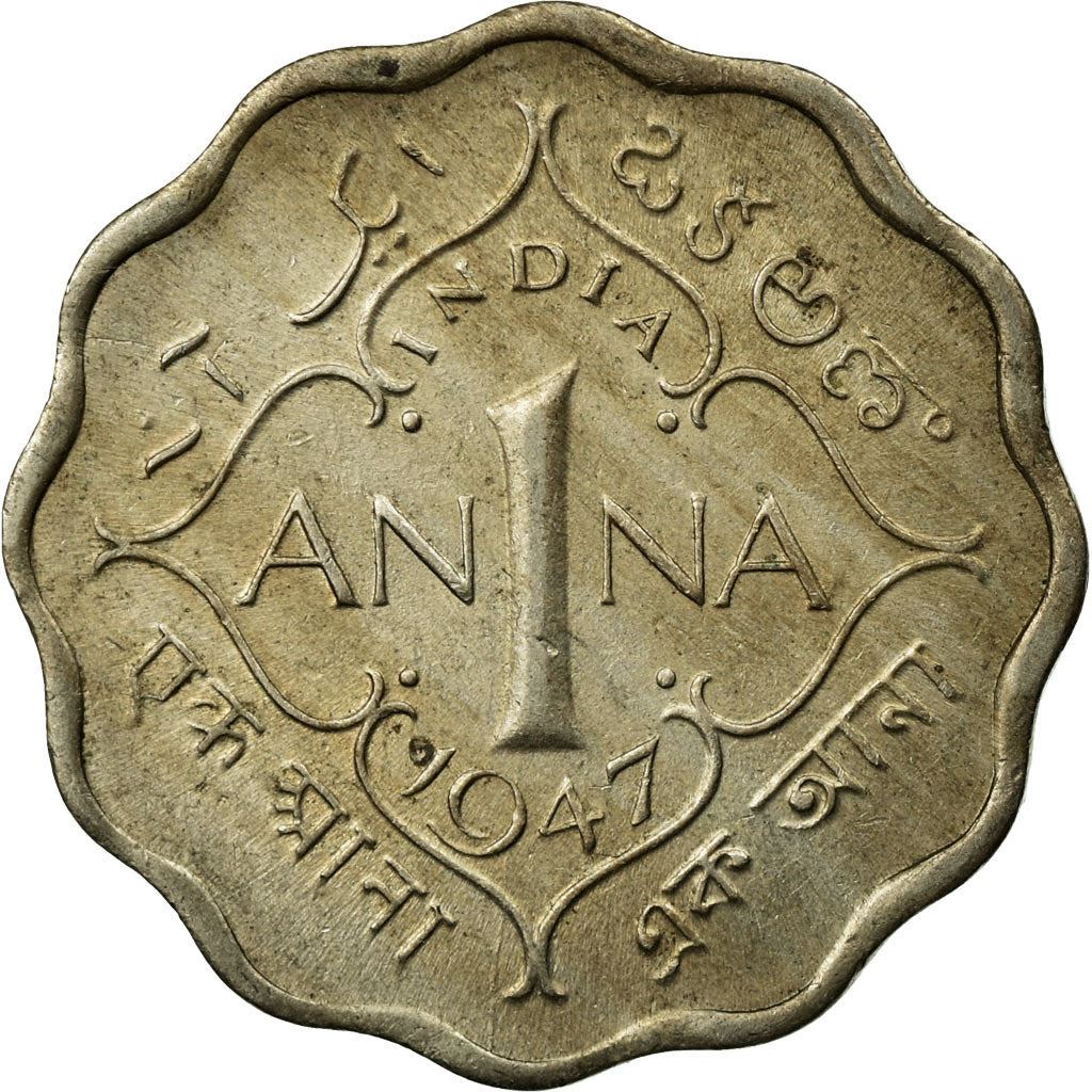 India - British | 1 Anna Coin | King George VI | Km:538 | 1946 - 1947