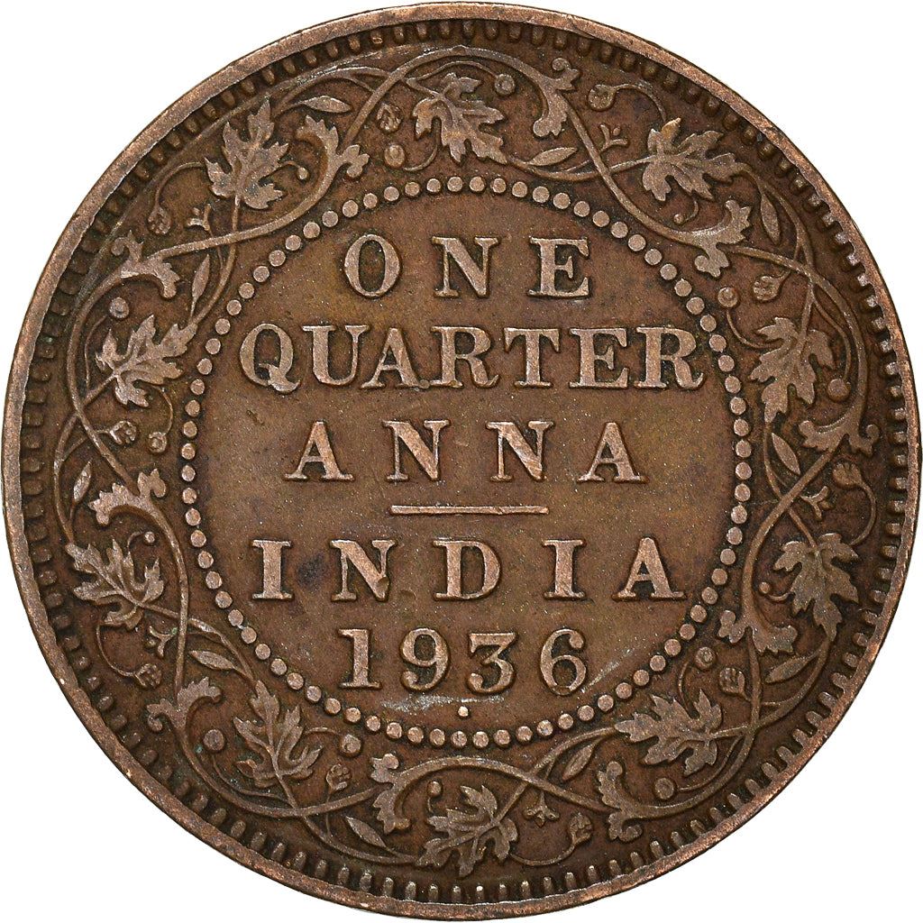 India - British | 1/4 Anna Coin | King George V | Km:512 | 1912 - 1936