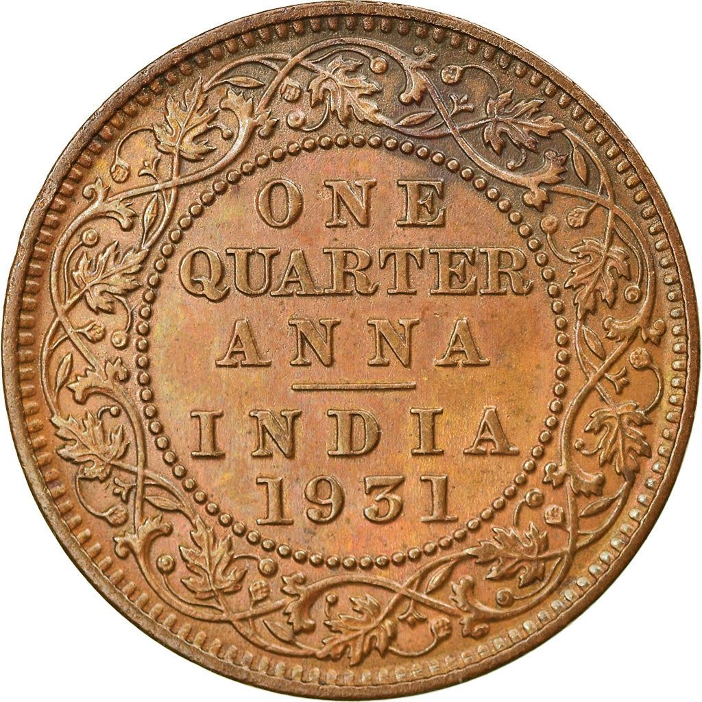 India - British | 1/4 Anna Coin | King George V | Km:512 | 1912 - 1936