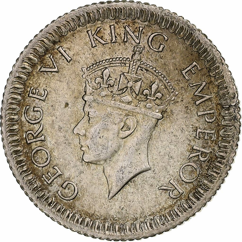 India - British | 1/4 Rupee Coin | King George VI | Km:547 | 1943 - 1945