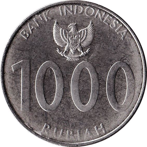 Indonesia 1000 Rupiah Coin KM70 2010