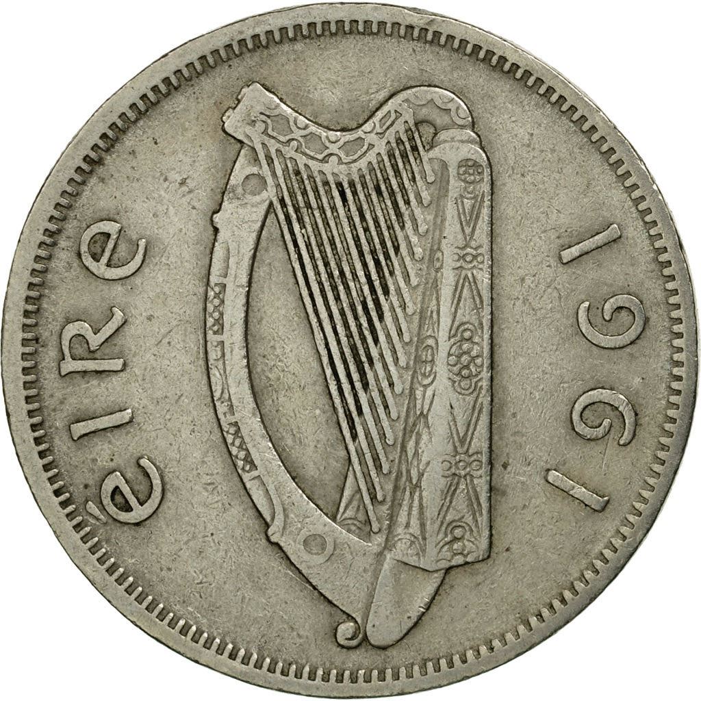 Ireland Coin Irish 1 Floirin | Salmon | Harp | KM15a | 1951 - 1968