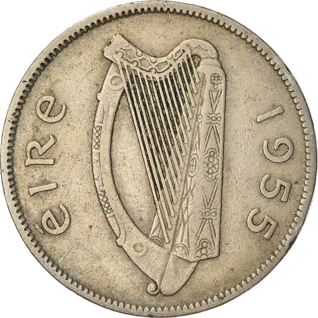 Ireland Coin Irish 1 Floirin | Salmon | Harp | KM15a | 1951 - 1968