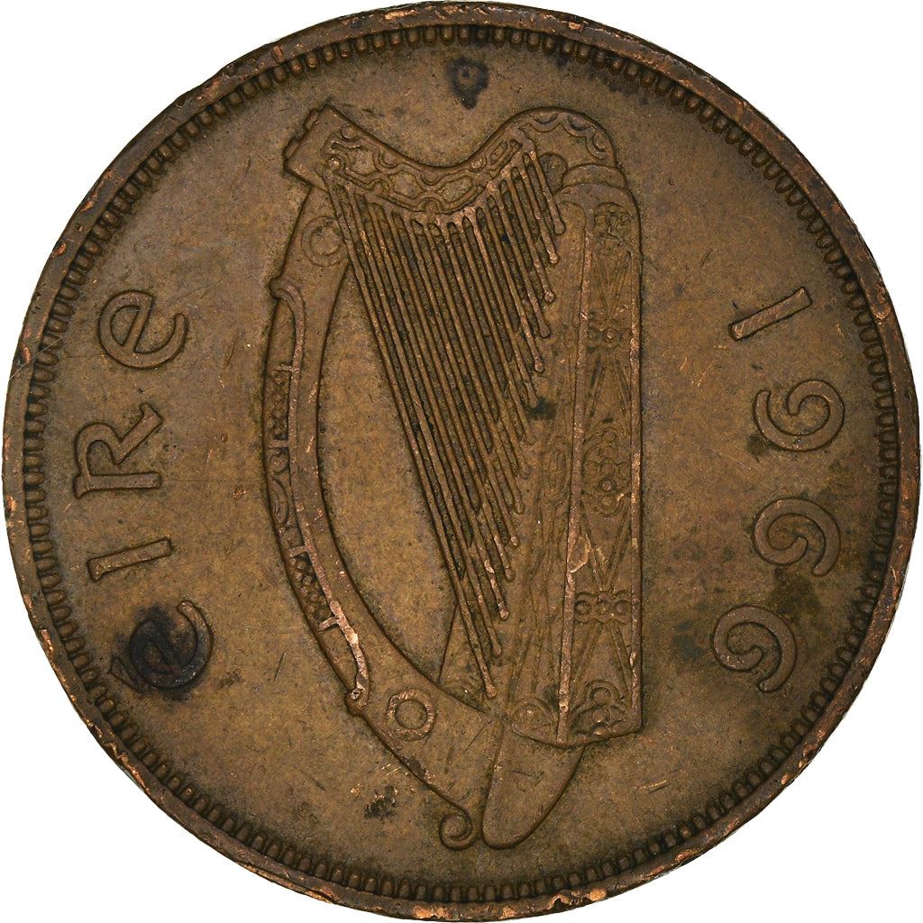 Ireland Coin Irish 1 Pingin | Harp | Hen | Chick | KM11 | 1938 - 1968