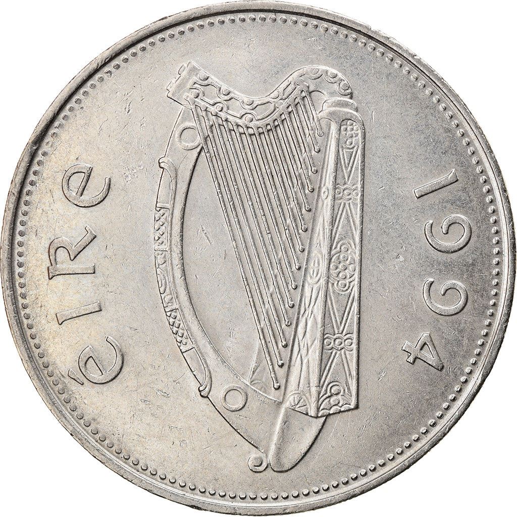 Ireland Coin Irish 1 Pound | Harp | Red Deer | KM27 | 1990 - 2000