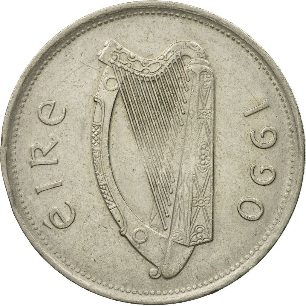 Ireland Coin Irish 1 Pound | Harp | Red Deer | KM27 | 1990 - 2000