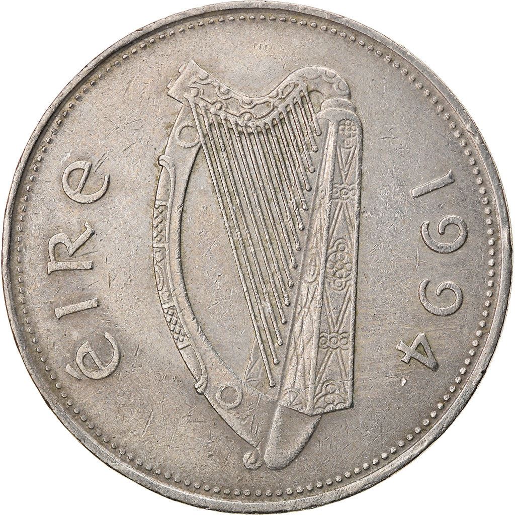 Ireland Coin Irish 1 Pound | Harp | Red Deer | KM27 | 1990 - 2000