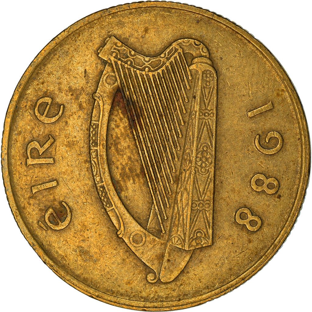 Ireland Coin Irish 20 Pence | Harp | Hunting Horse | KM25 | 1985 - 2000