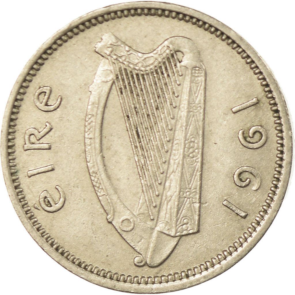 Ireland Coin Irish 3 Pingin | Hare | Celtic Harp | KM12a | 1942 - 1968