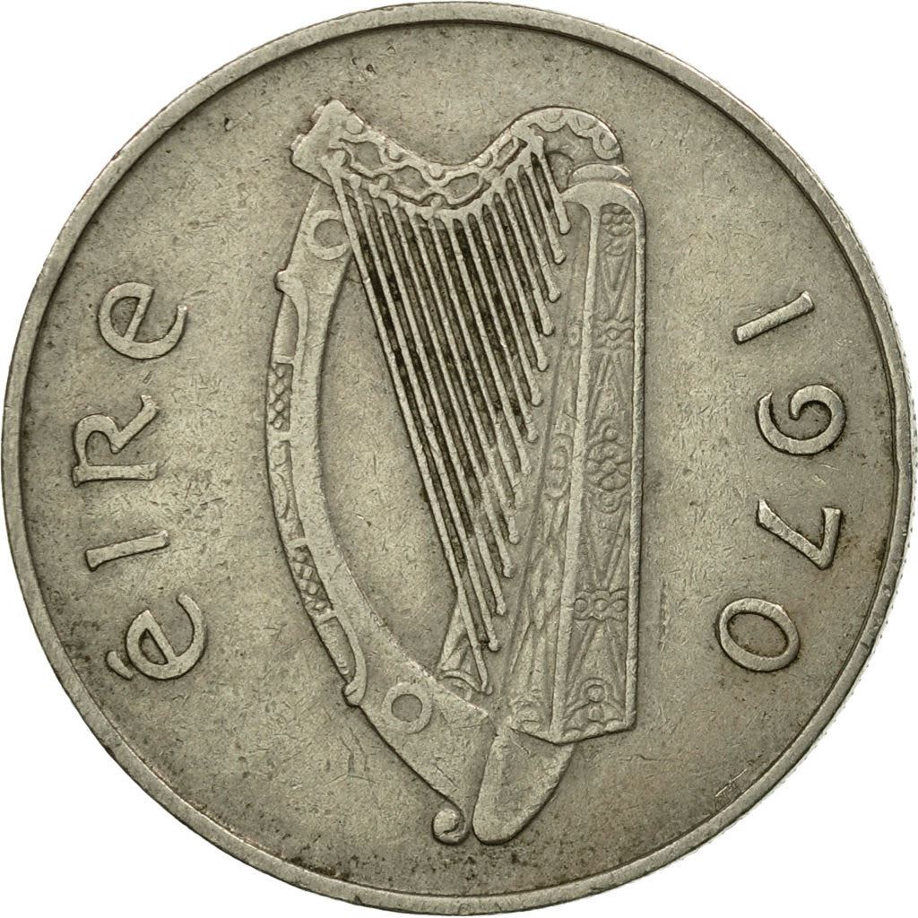 Ireland Coin Irish 5 Pence | Harp | Bull | KM22 | 1969 - 1990