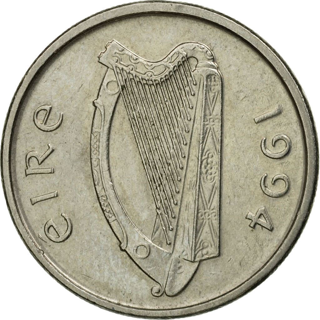 Ireland Coin Irish 5 Pence | Harp | Bull | KM28 | 1992 - 2000