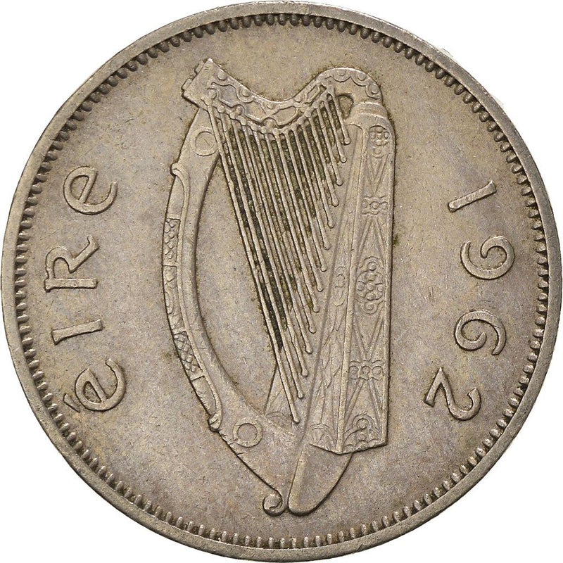 Ireland Coin Irish 6 Pingin | Celtic Harp | Irish Wolfhound | KM13a | 1942 - 1969