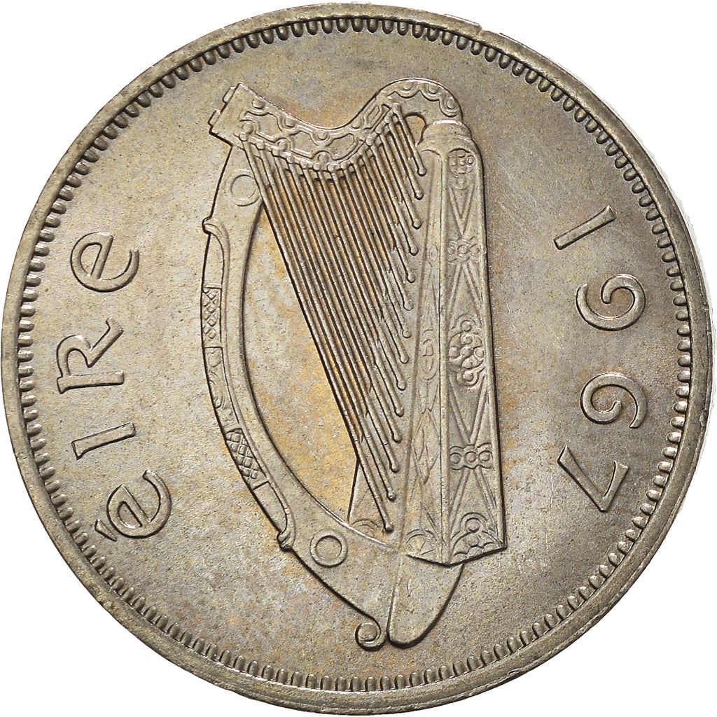 Ireland Coin Irish 6 Pingin | Celtic Harp | Irish Wolfhound | KM13a | 1942 - 1969