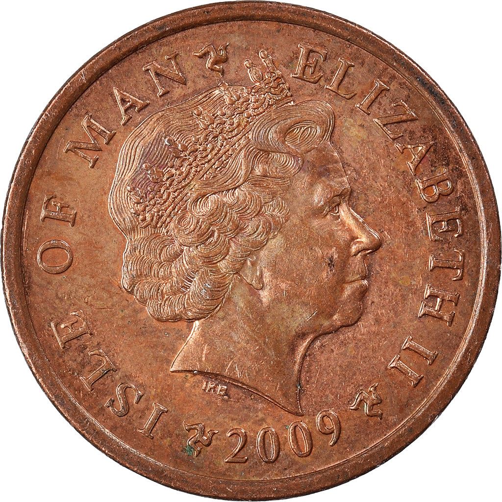 Isle of Man Coin Man 1 Penny | Queen Elizabeth II | Santon War Memorial | KM1253 | 2004 - 2016