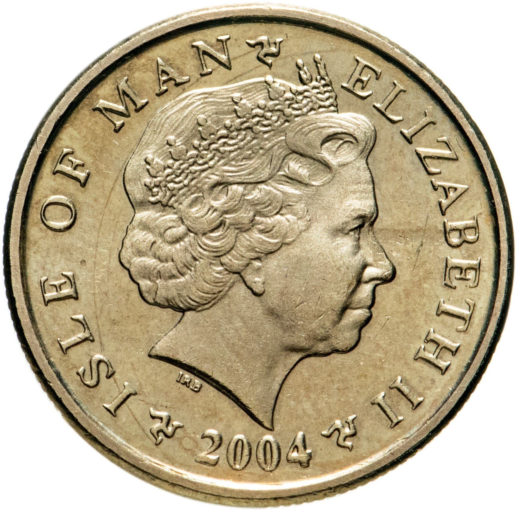 Isle of Man Coin Man 1 Pound | Queen Elizabeth II | Tynwald Hill | St John Chapel | KM1259 | 2004 - 2016