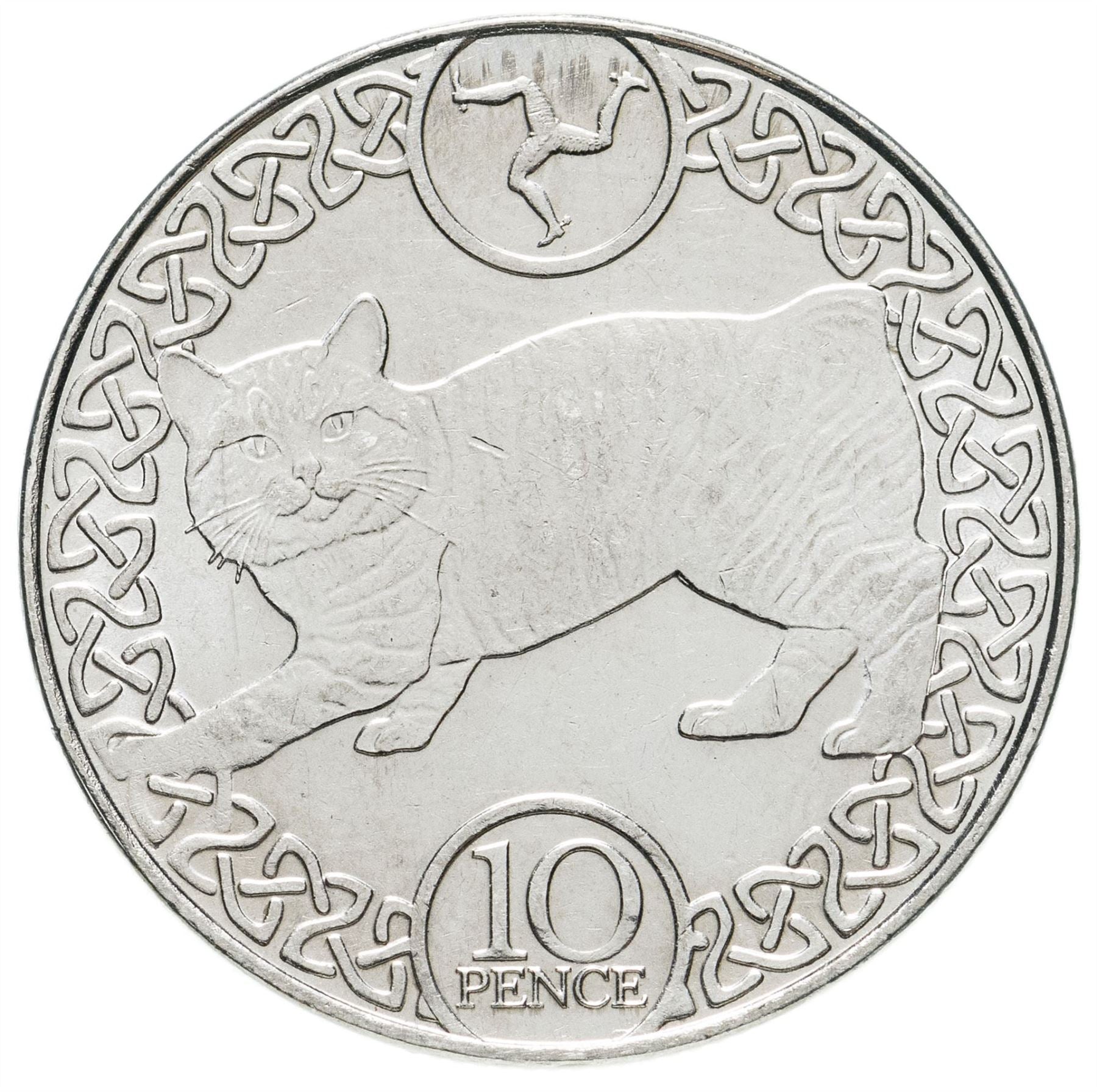 Isle of Man Coin Man 10 Pence | Queen Elizabeth II | Manx Cat | KM | 2017 - 2020