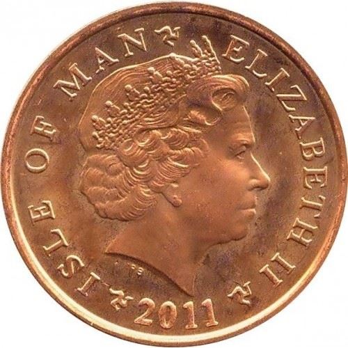 Isle of Man Coin Man 2 Pence | Queen Elizabeth II | Albert Tower | KM1254 | 2004 - 2016