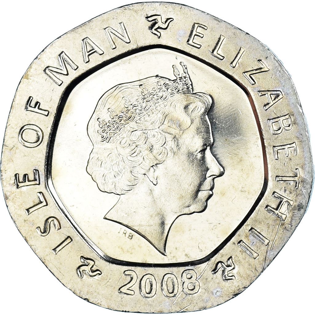 Isle of Man Coin Man 20 Pence | Queen Elizabeth II | Clock | KM1257 | 2004 - 2016