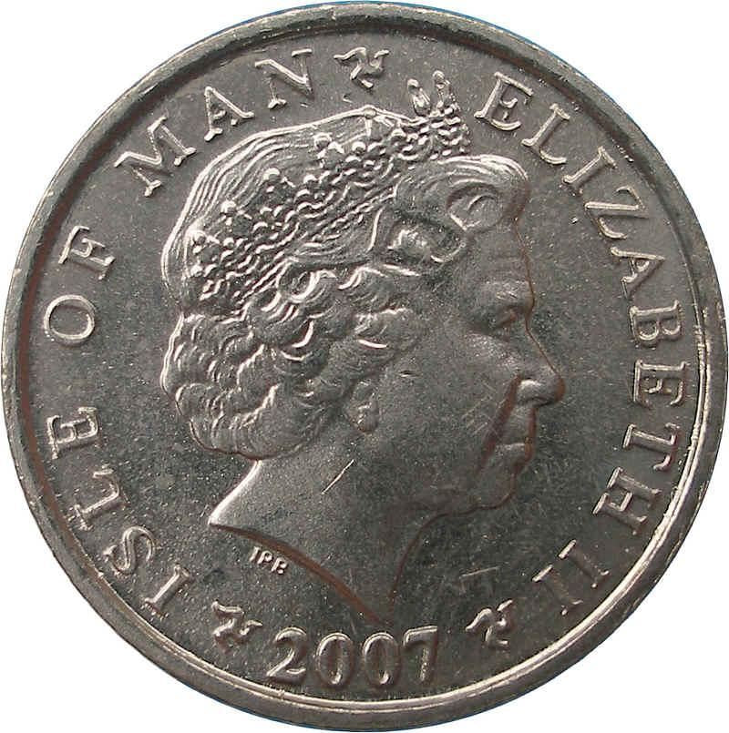 Isle of Man Coin Man 5 Pence | Queen Elizabeth II | Refuge Tower | KM1255 | 2004 - 2016