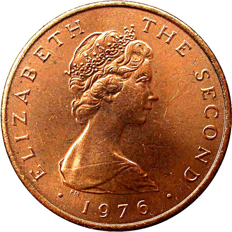 Isle of Man Coin Manx 1 Penny | Queen Elizabeth II | Loaghtan Sheep | KM33 | 1976 - 1979