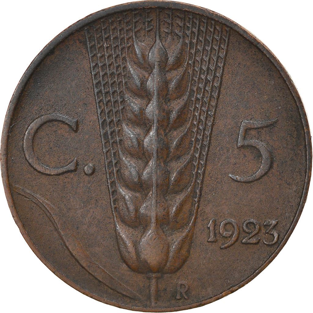 Italy Coin 5 Centesimi - Vittorio Emanuele III | Ear of Wheat | KM59 | 1919 - 1937