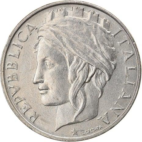 Italy Coin 50 Lire | Grapes | Cornucopia | Crown | Wheel | Star | KM183 | 1996 - 2001