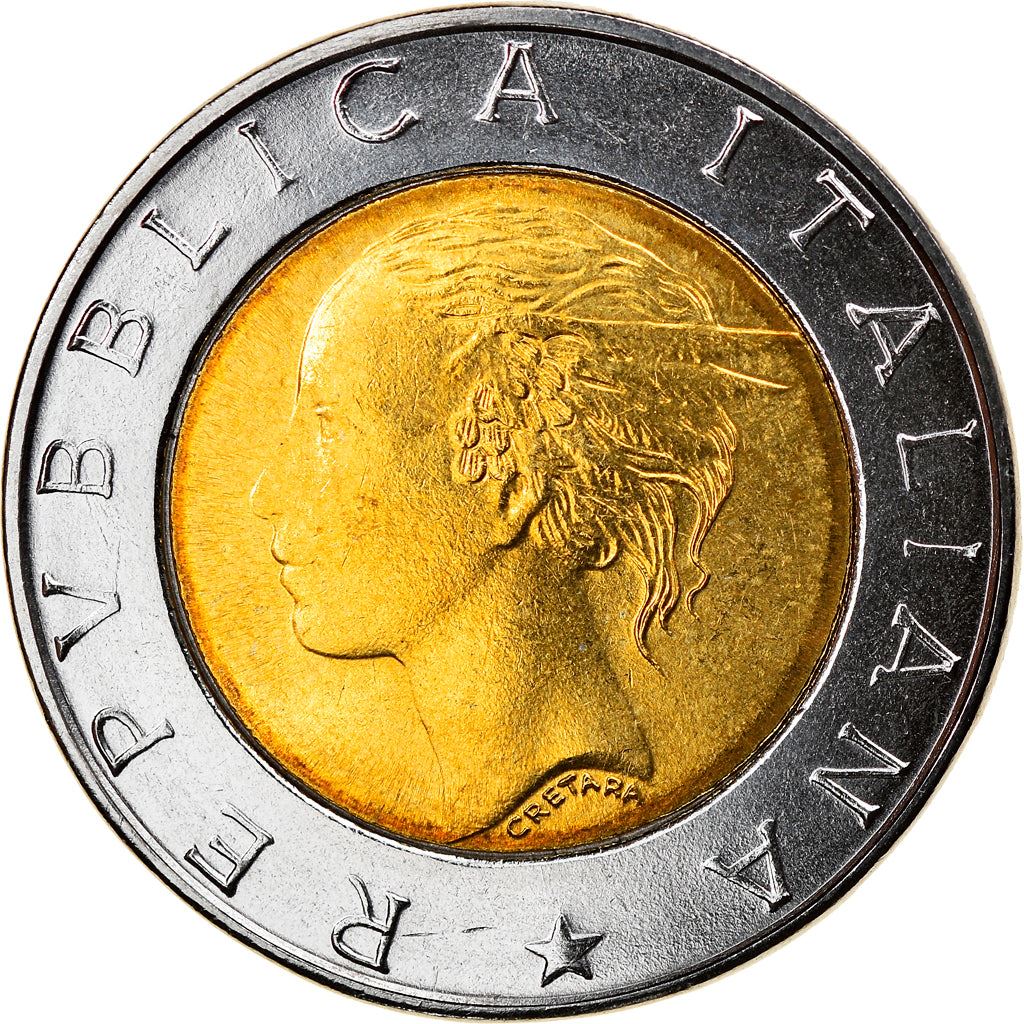 Italy Coin 500 Lire European Parliament Elections | Ballot Box | KM203 | 1999