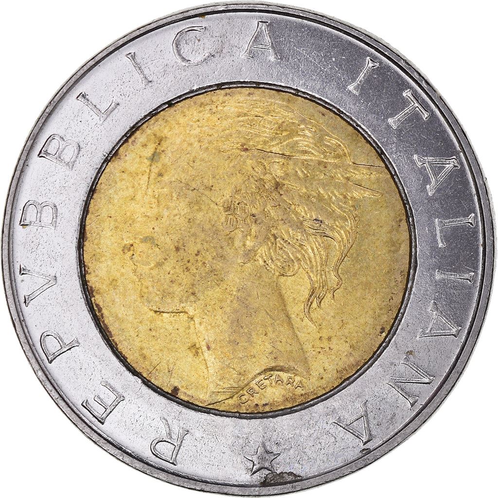 Italy Coin 500 Lire European Parliament Elections | Ballot Box | KM203 | 1999