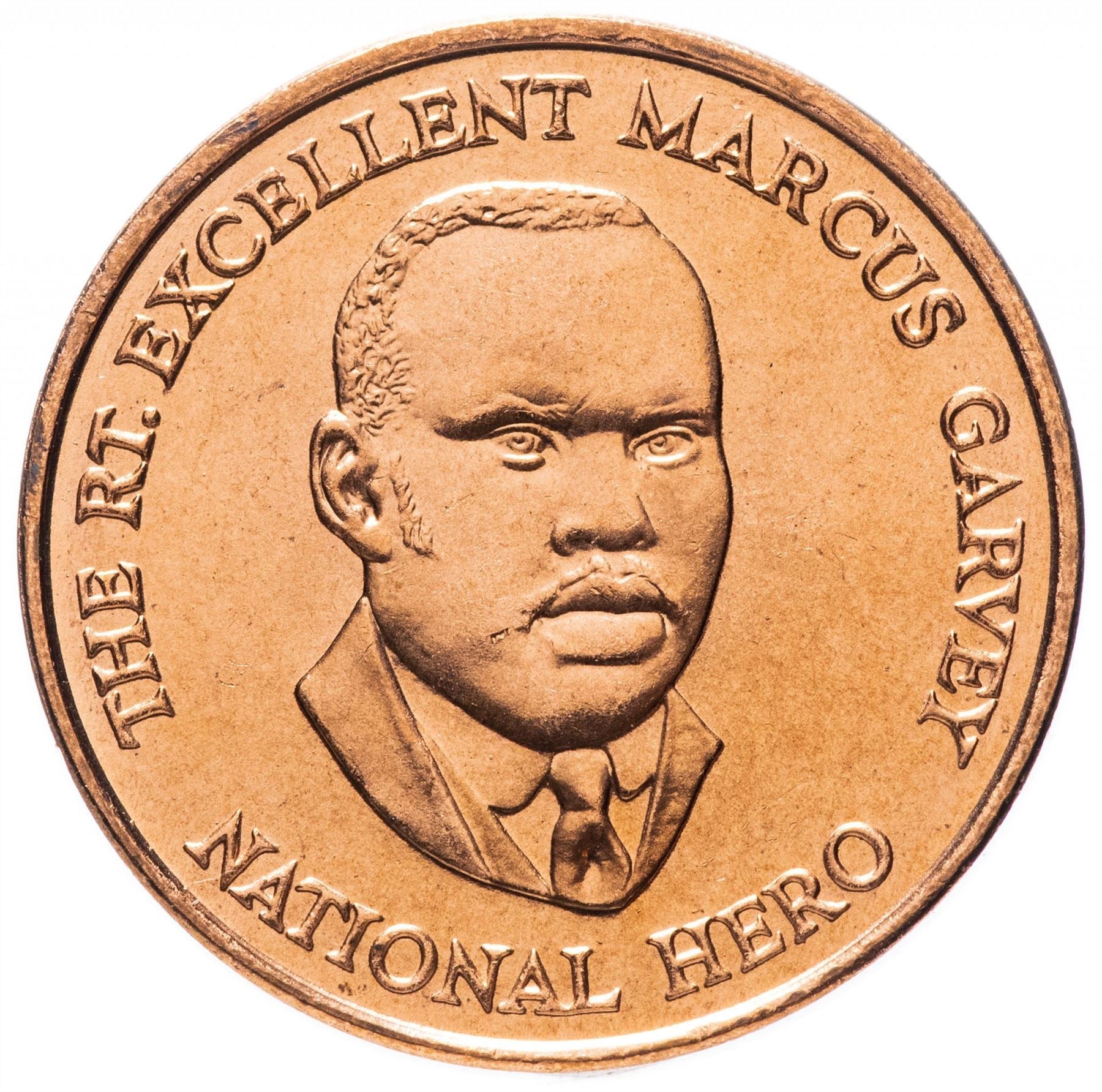 Jamaica | 25 Cents Coin | Marcus Garvey | Km:167 | 1995 - 2012