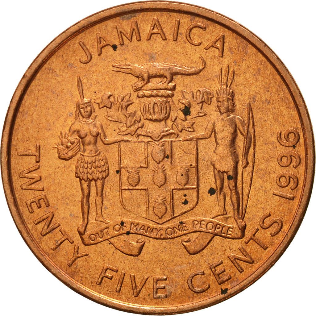 Jamaica | 25 Cents Coin | Marcus Garvey | Km:167 | 1995 - 2012