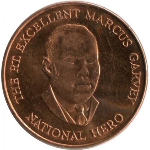 Jamaica | 25 Cents Coin | Marcus Garvey | Km:167 | 1995 - 2012